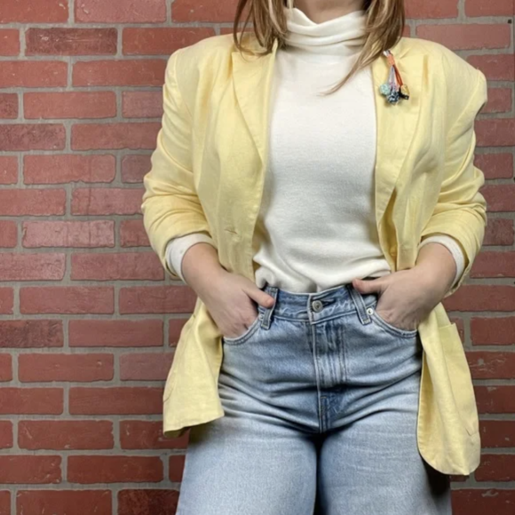 Pale Yellow Blazers